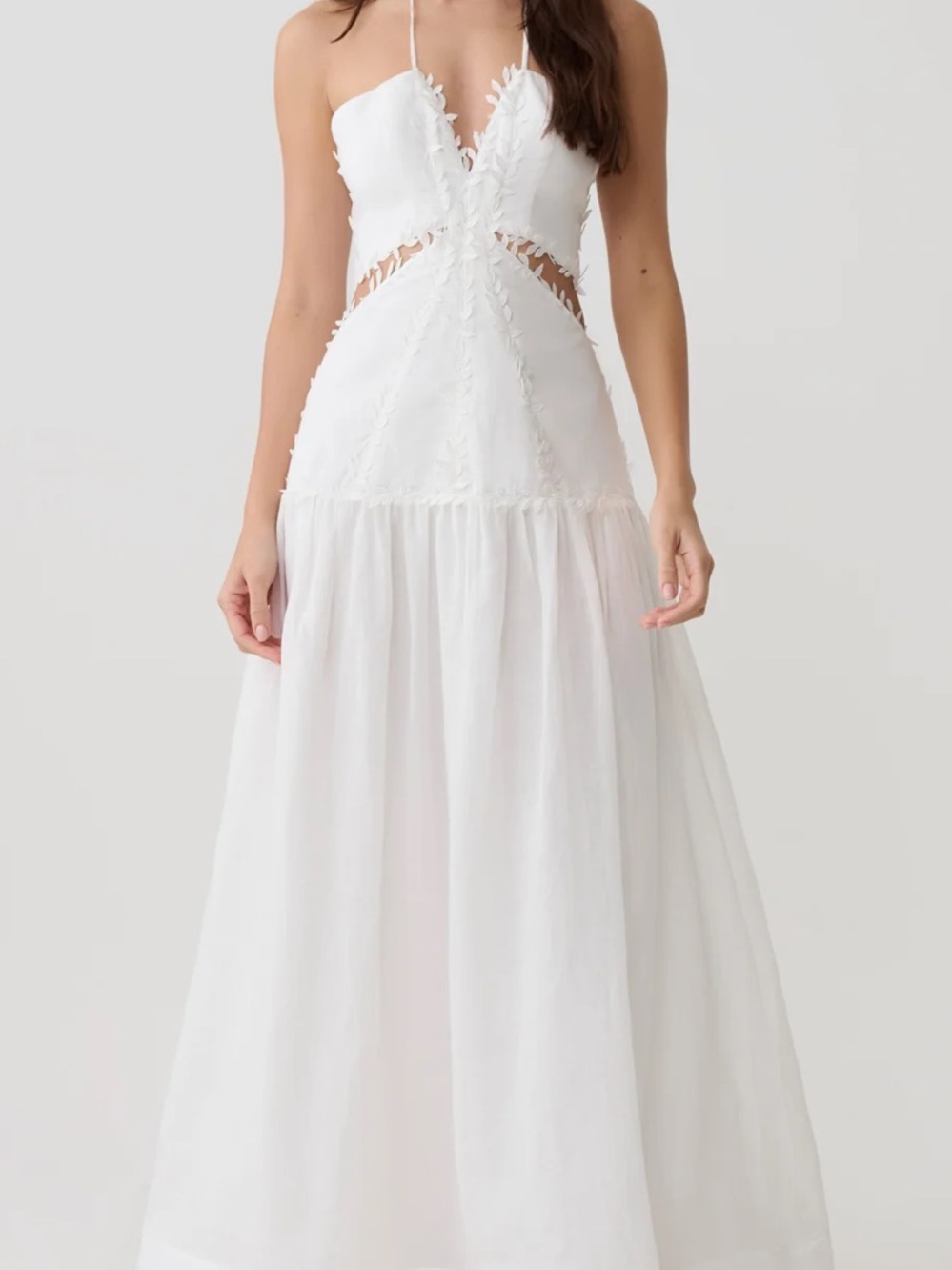 Linen beach dress for special occasions.